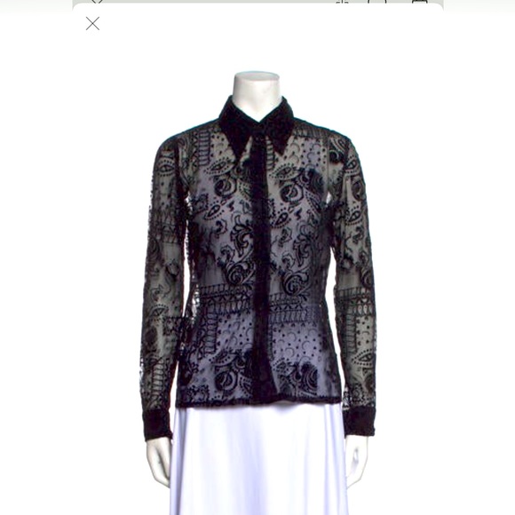 Isabel Marant burnout button up - xs - Picture 1 of 3